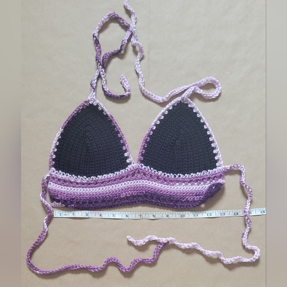 Crochet bikini top/halter top - Picture 2 of 2